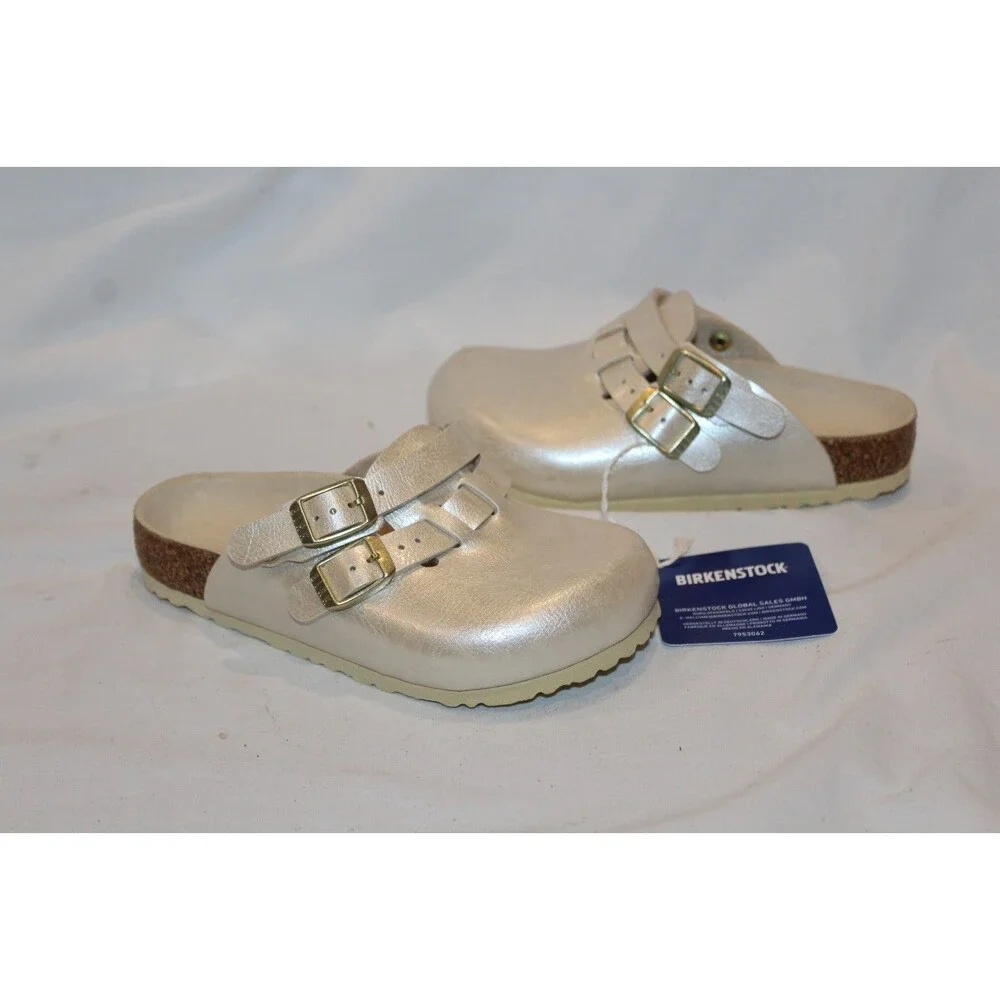 BIRKENSTOCK KAY GOLD GRACEFUL PEARL SLIP ON SHOES SANDALS EU 27 US 9-9.5
